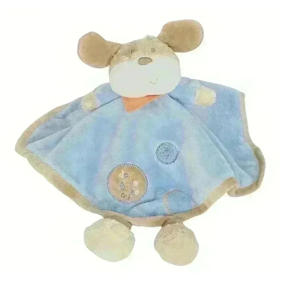 Small Wonders Puppy Security Blanket Lovey Rattle with Feet and Scarf - Picture 1 of 5
